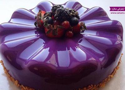 طرز تهیه سس براق فرانسوی برای کاور کیک آیینه ای