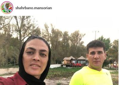 پست عاشقانه شهربانو منصوریان برای همسرش